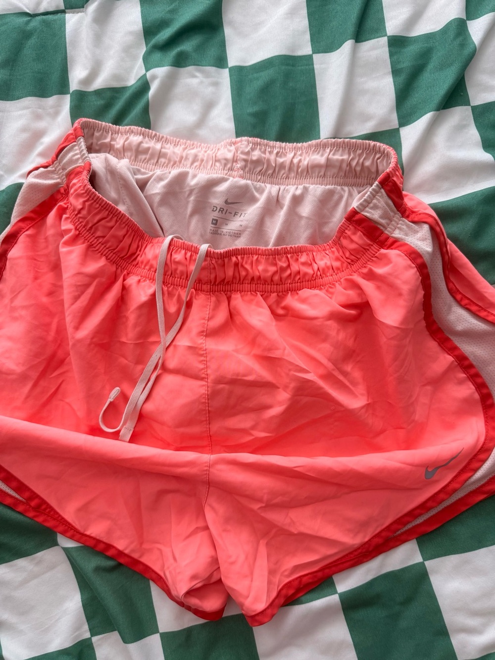Nike Women’s Dri-FIT Coral Pink Athletic Shorts